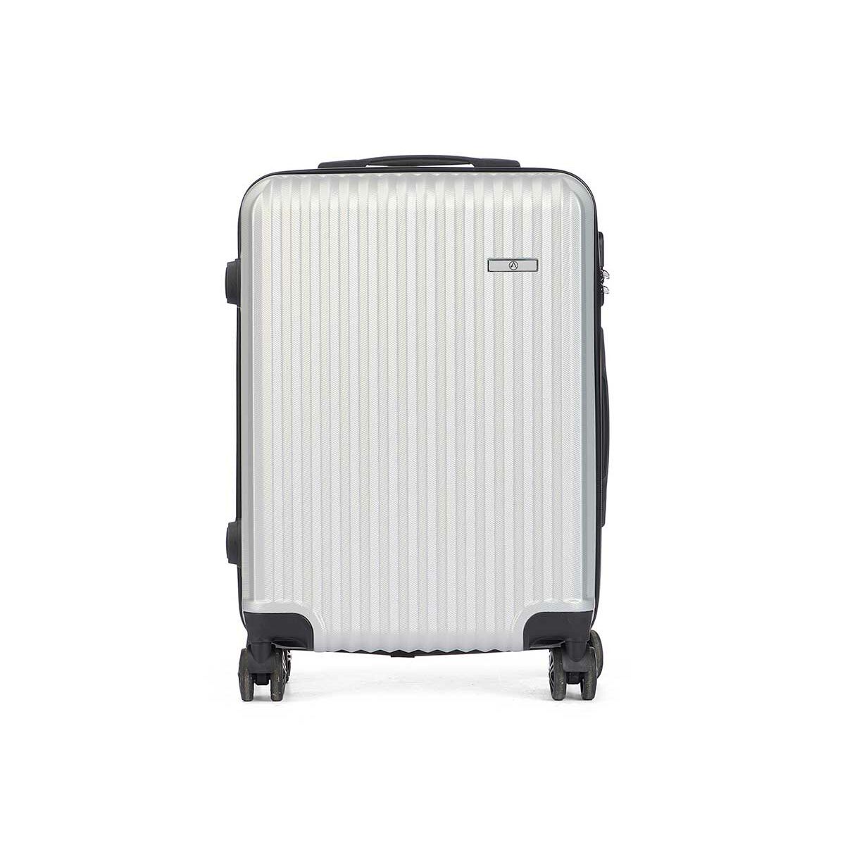 Cabin suitcase Light grey 55 x 35 x 20 cm Stripes